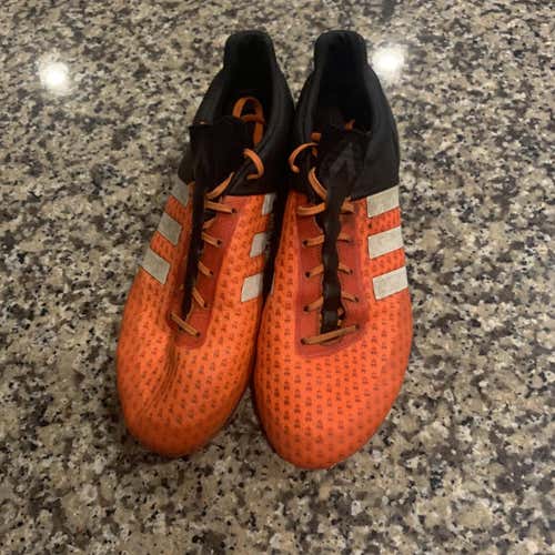 Orange Used Size Men's 10.5 (W 11.5) Adidas Cleats