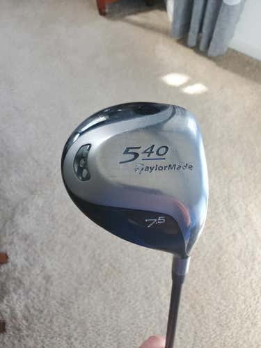 Used Men's TaylorMade Right Handed R540 Driver Stiff Flex 7.5 degree loft