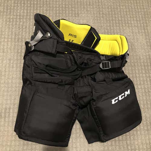 Black Junior Small CCM Premier R1.5 Hockey Goalie Pants