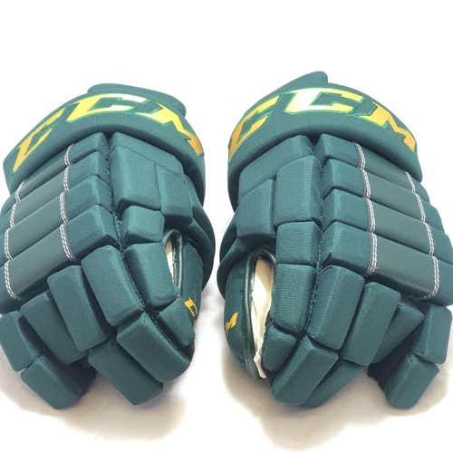 NEW CCM HG4RRP VERMONT CATAMOUNTS Pro Stock Hockey Gloves 14"