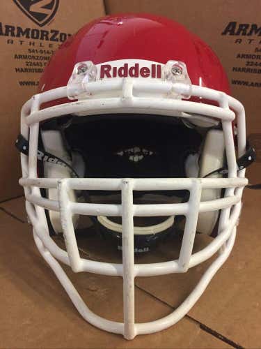 USED RIDDELL ADULT SPEED FOOTBALL HELMET - MEDIUM - HIGH GLOSS SCARLET