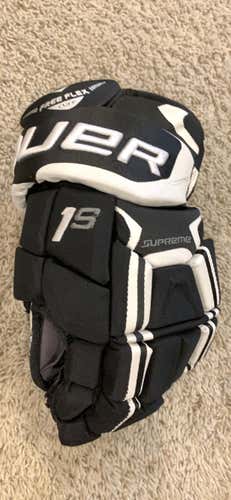 Black New Bauer Supreme 1S Gloves 13"