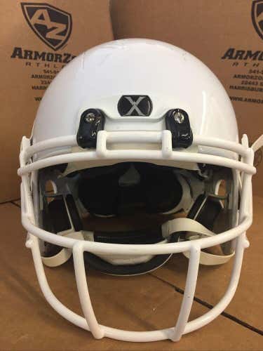 USED XENITH X2 ADULT FOOTBALL HELMET - LARGE - METALLIC WHITE