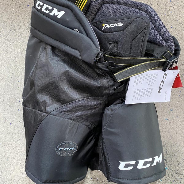 Black Junior Small CCM Tacks 5092 Hockey Pants