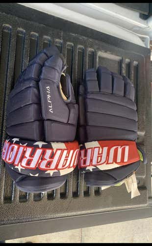 Blue Senior Warrior Alpha Pro 13" Gloves