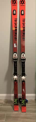 Used Men's 2019 Volkl Racing Racetiger GS Skis With Bindings Max Din 18 (near new condition)