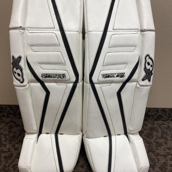 White Senior 34" Brian's Gnetik Pro 2 Pro Stock Goalie Leg Pads