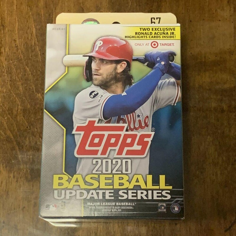 2020 Topps MLB Baseball Update Series Target Exclusive 67 Card Hanger Box