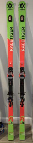 Used 2018 Volkl Racing Racetiger GS Skis With Bindings Max Din 18