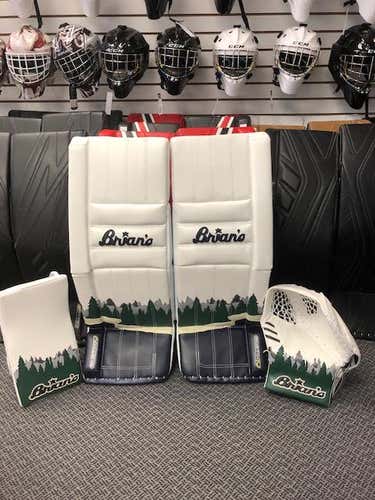Brian's Goalie pads, glove and blocker