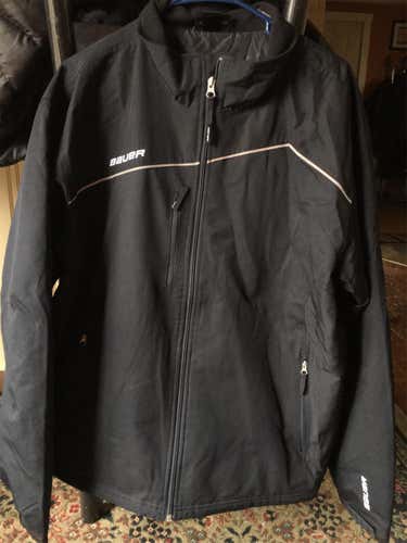 Black Adult Large Bauer Jacket