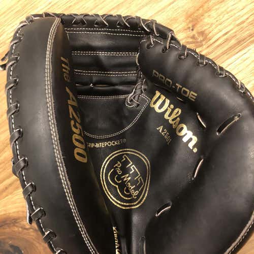 Black High School/College Catcher's 33" Baseball Glove