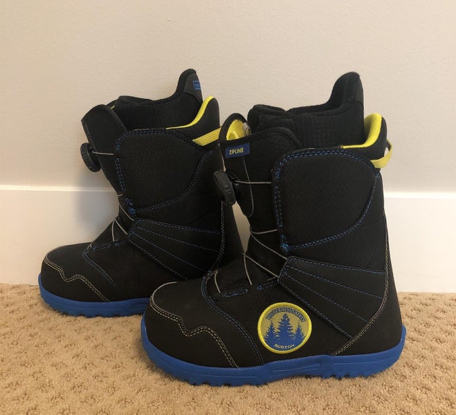 Kid's Size 5.0 (Women's 6.0) Burton Zipline Boa Snowboard Boots