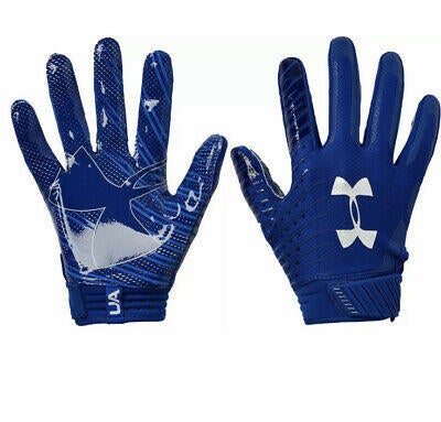 Under Armour Spotlight Football Gloves Blue 1326218 400 Adult Men Size XXL for sale online 