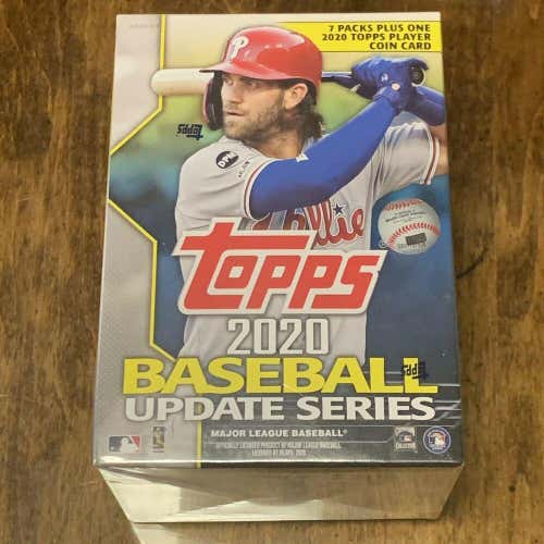2020 Topps MLB Baseball Update Series Retail 7 Pack Blaster Box with Coin