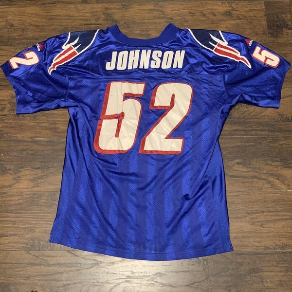 Ted Johnson #52 New England Patriots NFL Adidas Vintage Royal Blue