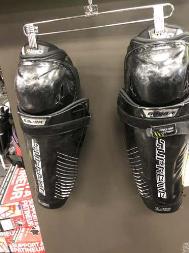 Used Bauer Supreme S190 13" Ice Hockey Shin Guards
