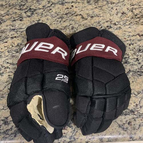 Black/ Maroon 2S Pro 14" Pro Stock Gloves