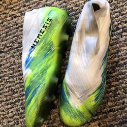 White Unisex Size 4.5 (Women's 5.5) Adidas Nemeziz 19+ FG Cleats