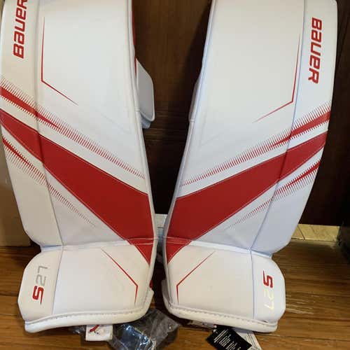 New Junior Medium Bauer Supreme S27 Goalie Leg Pads