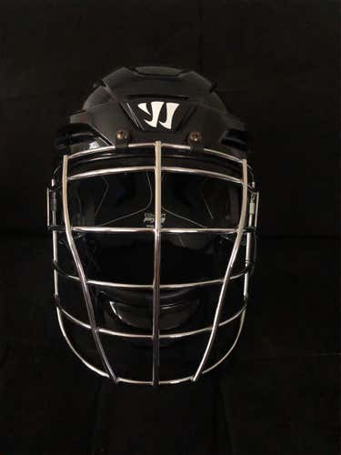 Black Used Player's Warrior Fatboy Box Helmet Combo Helmet