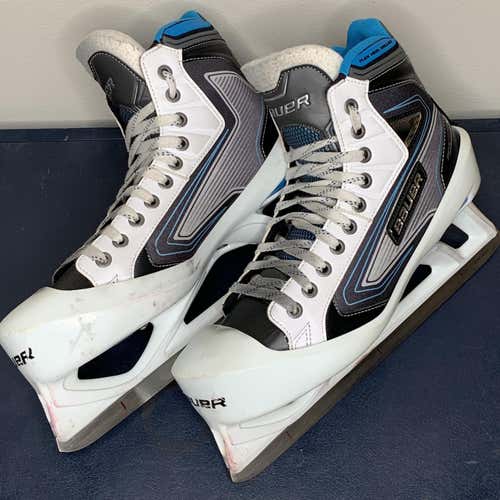 Lightly Used Bauer Reactor 7000 9.5EE Goalie Skates