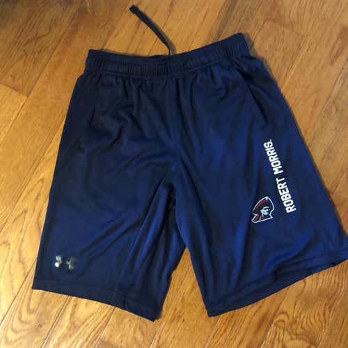 Robert Morris University Blue Used Men's Youth XL Under Armour Shorts