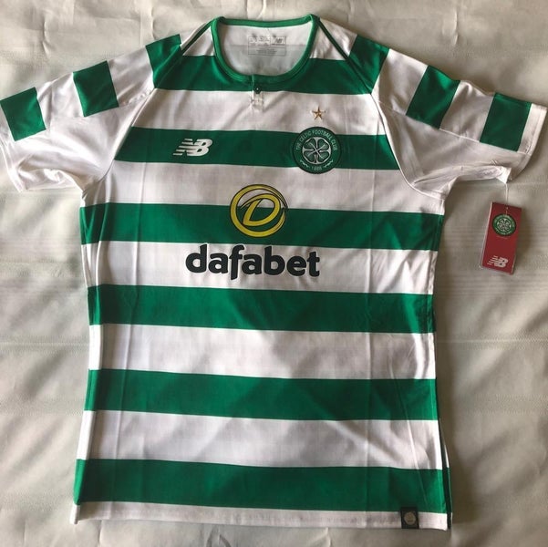 Celtic Jersey Long Sleeve Away football shirt 2019 -2020 New Balance Mens  Size L