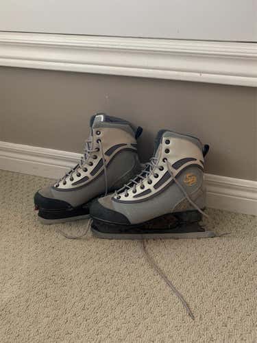 Gray Used CCM Size 9 Figure Skates