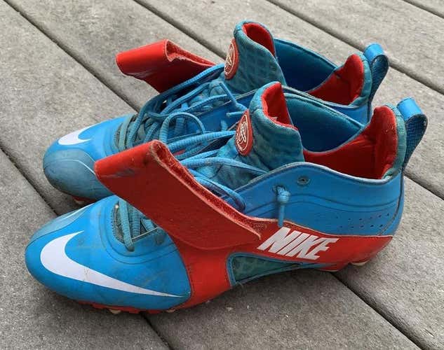Jake Reed Nike Blue Chip Huarache Lacrosse Cleats, Men's size 10.5