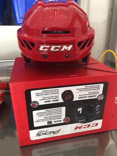 Red Used Medium CCM Fitlite 3DS  Helmet