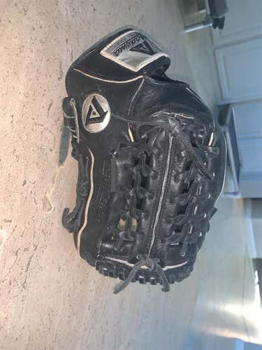 Black High School/College Outfield ASB104 12" Baseball Glove