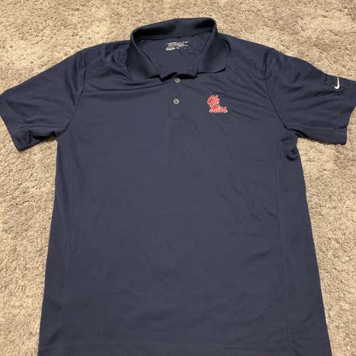 Navy Blue Ole Miss Adult Large Nike Shirt
