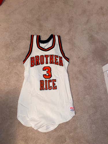 Brother Rice Basketball RETRO White Adult Large Wilson Jersey