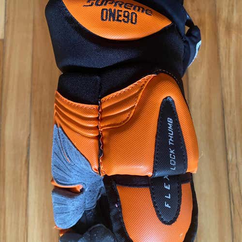 Orange Used Bauer Supreme One90 13"  Gloves