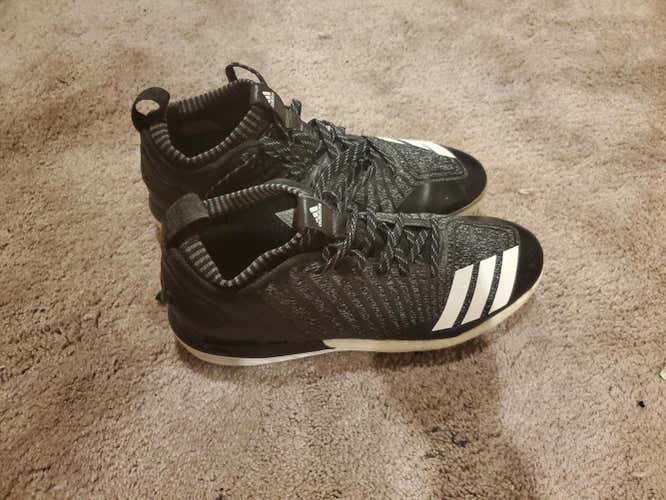 Black Used Adult Men's Size Men's 10.5 (W 11.5) Metal Adidas