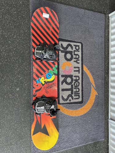 Used Burton Chopper 130 Cm Snowboard Boys Combo