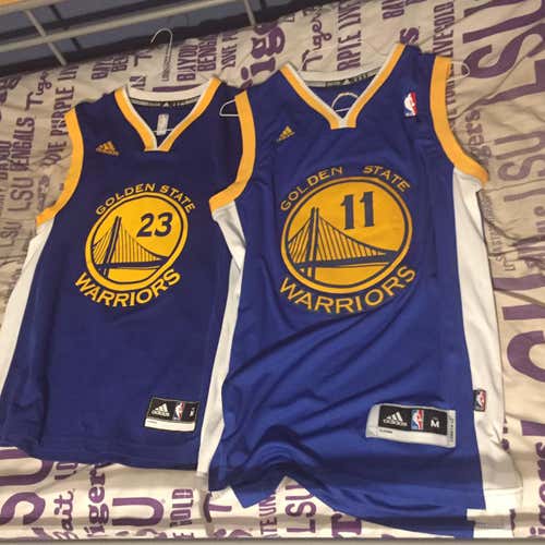 Warriors Klay And Draymond Jerseys Size M