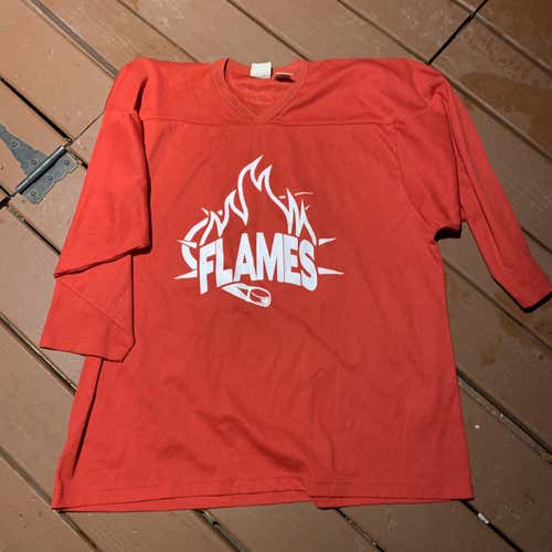 Red And White Flames Practice Jerseys