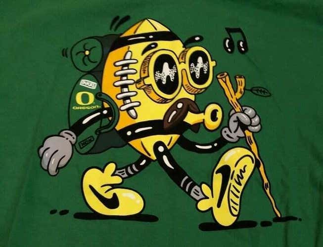 NWT New Oregon Ducks Nike Culture Football Apple Green mens M/medium T-Shirt
