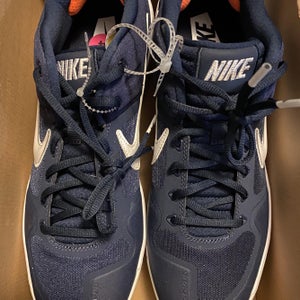 Blue Men's Metal Low Cut