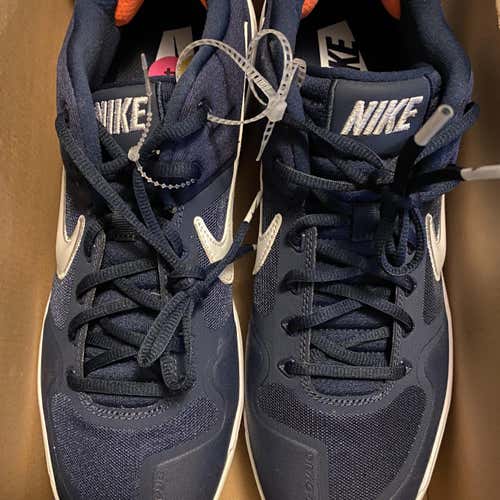 Blue Men's Metal Low Cut