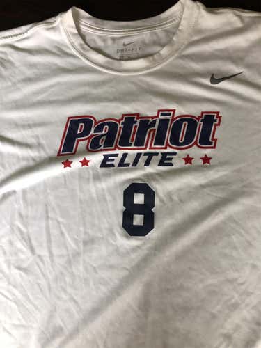 White Adult Large Nike Shirt