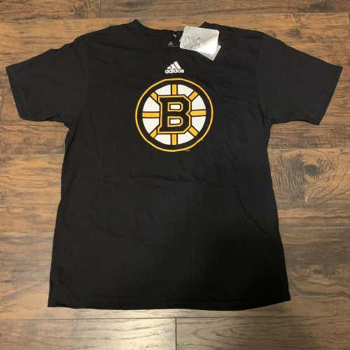 Boston Bruins NHL Adidas Black The Go To Short Sleeve T-Shirt Size Large
