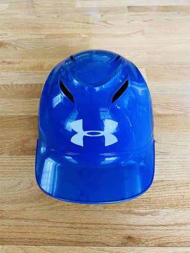 Used Youth Royal Blue Glossy Under Armour Molded Batting Helmet