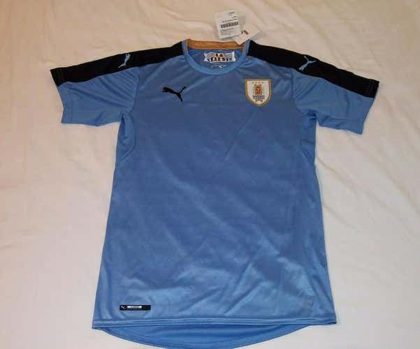 Uruguay Blue New Men's Adult XL Puma Soccer Jersey with Tags