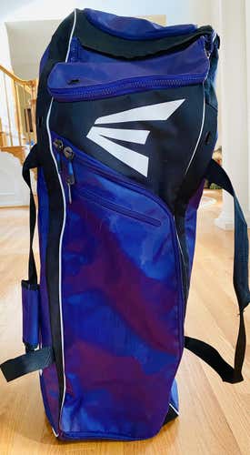 Purple Used Easton Wheeled Catcher's Bag
