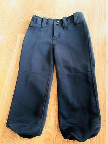 Black Used Youth Medium Mizuno Softball Pants