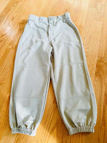 Gray Used Youth Medium Franklin Knicker Baseball Pants