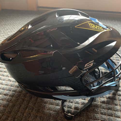 Black Youth Cascade S Custom Lacrosse Helmet